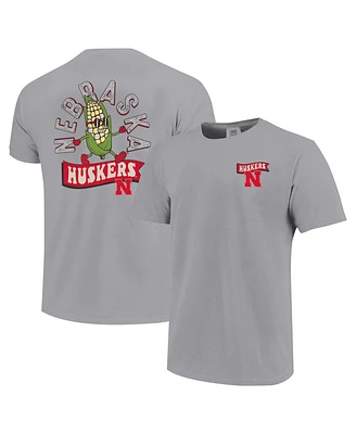 Image One Big Boys and Girls Gray Nebraska Huskers Hyperlocal Comfort Colors T-Shirt