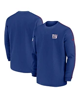 Nike Men's Royal New York Giants 2024 Sideline Coaches Long Sleeve Top