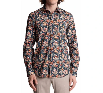 Paisley & Gray Men's Samuel Slim-Fit Floral Button-Down Shirt