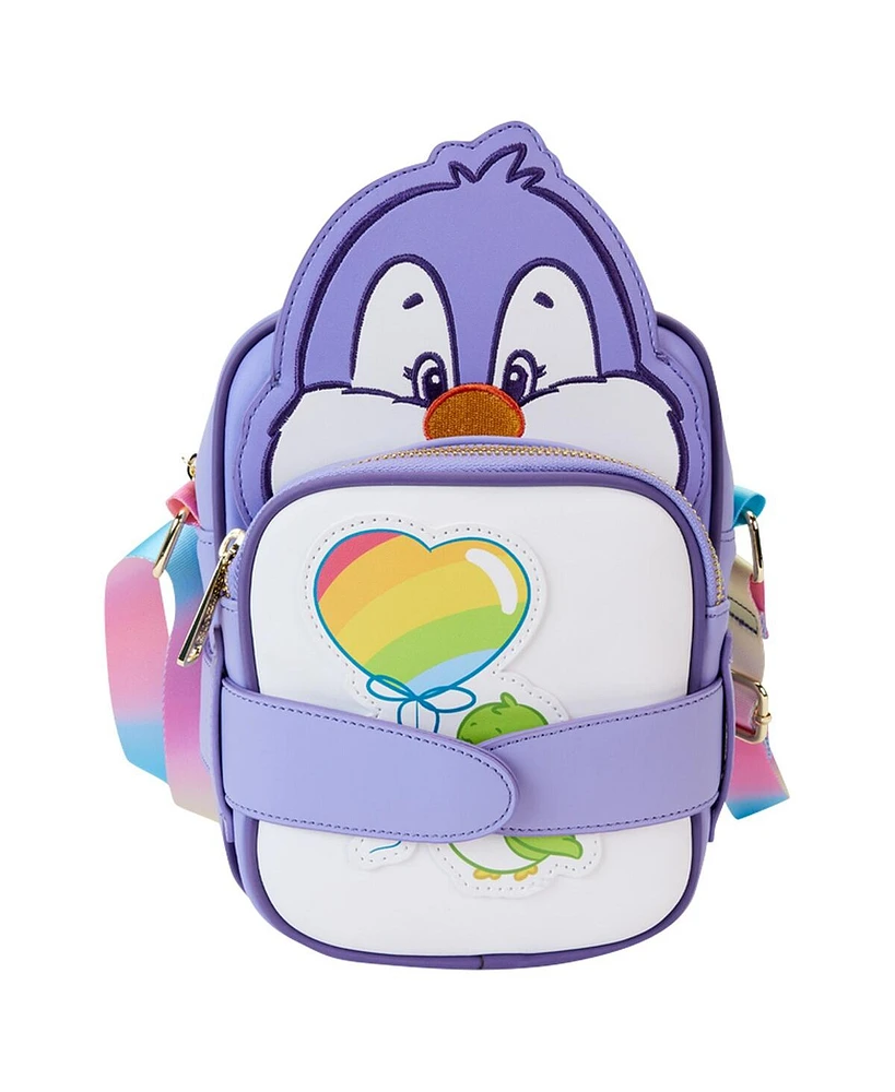 Loungefly Care Bears Cousins Cozy Heart Penguin Crossbuddies Crossbody Bag with Coin Bag