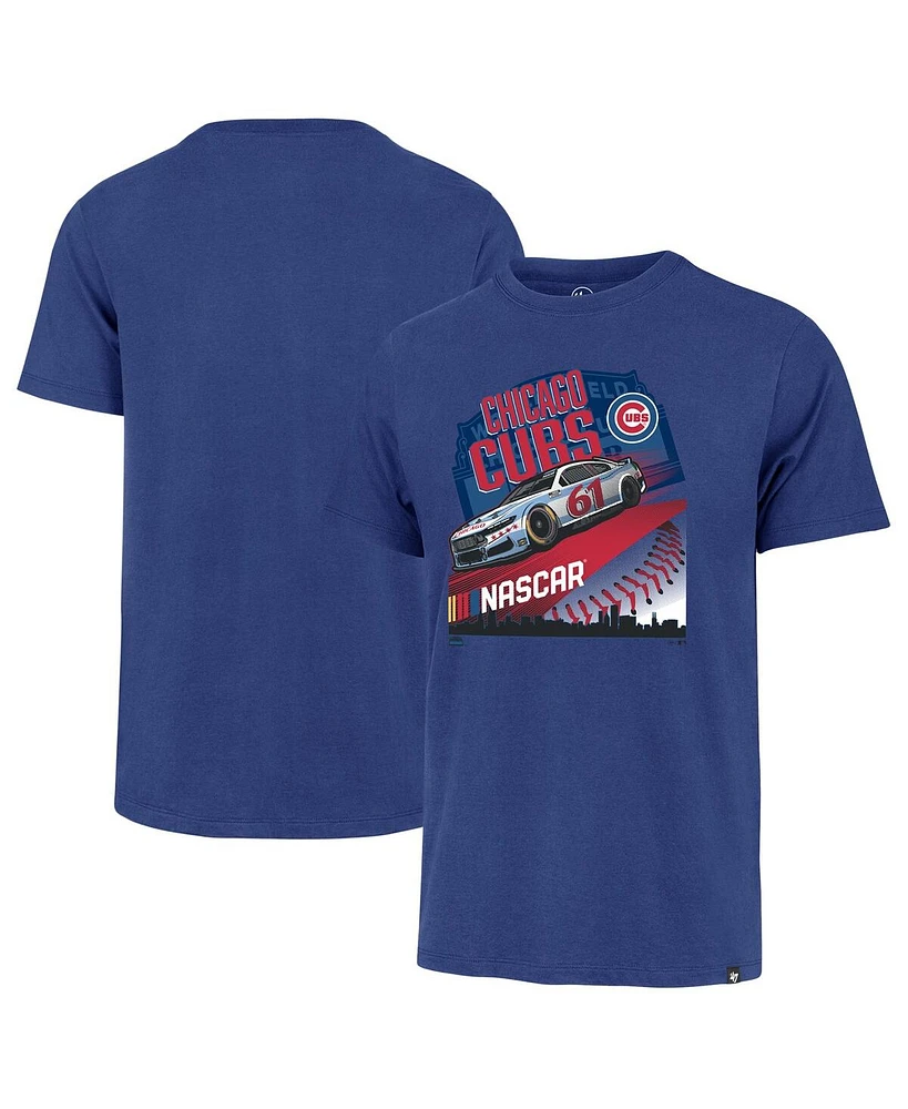 '47 Brand Men's Royal Nascar x Chicago Cubs Franklin T-Shirt