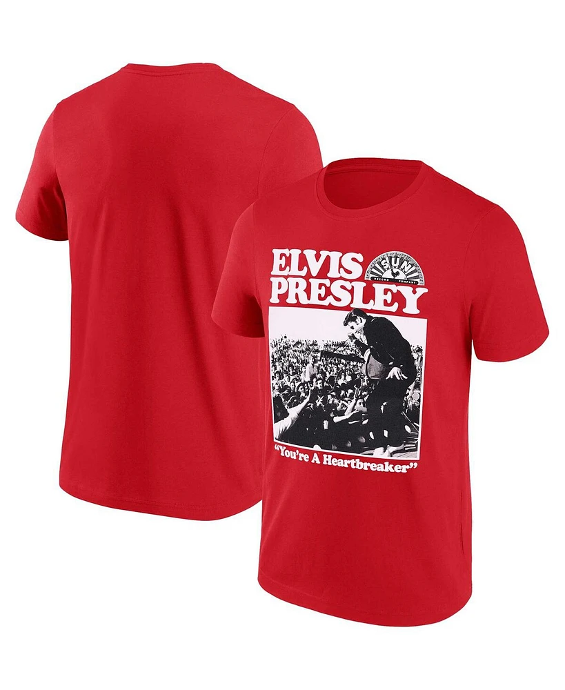 Philcos Men's Elvis Presley Red Sun Records T-Shirt