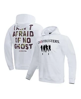 Freeze Max Men's and Women's White Ghostbusters I Ain't Afraid Of No Ghost Pullover Hoodie