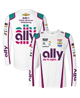 Hendrick Motorsports Team Collection Men's White Alex Bowman ally Sublimated Uniform Long Sleeve T-Shirt