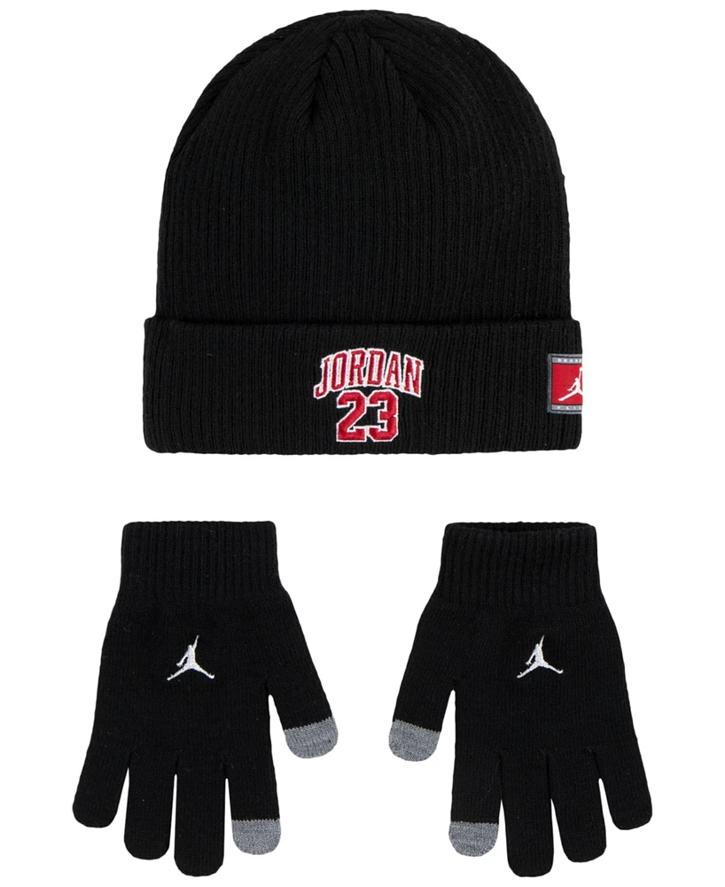 Jordan Big Kids 23 Jersey Beanie Set