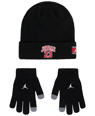 Jordan Big Kids 23 Jersey Beanie Set