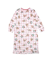 Rudolph Big Girl Holiday Sibling Sleep Granny Gown