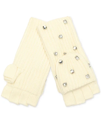 Kate Spade New York Women's Embellished Pop-Top Gloves