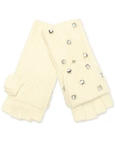 Kate Spade New York Women's Embellished Pop-Top Gloves