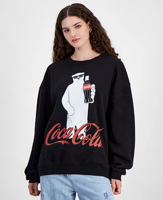 Grayson Threads, The Label Juniors' Coca-Cola Polar Bear Sweatshirt