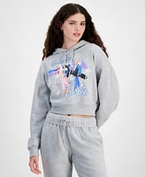 Grayson Threads, The Label Juniors' Barbie Graphic Cropped Hoodie