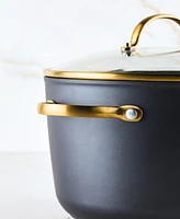 Farberware Forged Induction Ceramic Nonstick Stockpot with Lid, 6 Quart