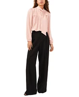 1.state Women's Bow-Neck Long-Sleeve Blouse