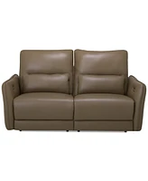 Jekyns Leather Power Sofa, Created for Macy's