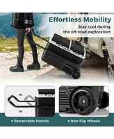 Dual Zone 12V Car Refrigerator 42QT Portable Compressor Fridge Freezer (-4 68 ) for RVs