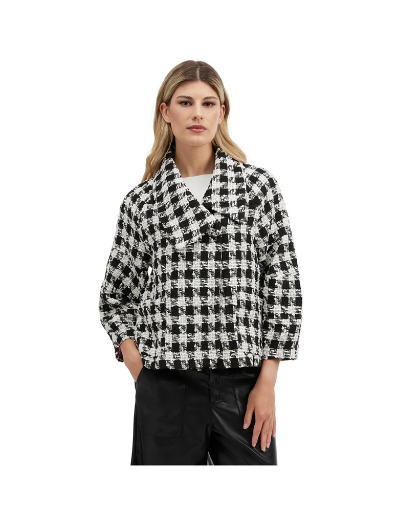 Nvlt Women's Cape Jacket with Lantern Sleeves