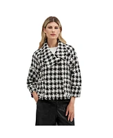 Nvlt Women's Cape Jacket with Lantern Sleeves