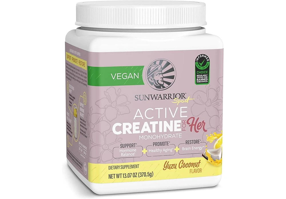 Sunwarrior Us Active Creatine For Her, Yuzu Coconut, 370.5gm