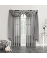 Sheer Voile Rod Pocket Curtain Panel