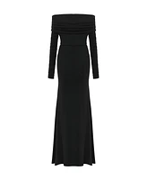 Nocturne Women's Off The Shoulder Maxi Dress