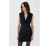 Nocturne Women's Shoulder Pad Mini Dress