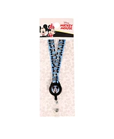 Disney Mickey Mouse Blue Lanyard with Badge Reel, Travel, Keys Lanyard Gifts