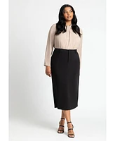 Eloquii Plus The 365 Column Midi Skirt