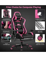 Massage Gaming Chair Reclining Swivel Racing Office