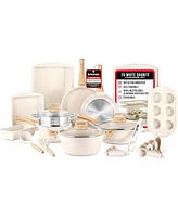 Bakken- Swiss Bakken-Swiss 20-Piece Cookware Set - Granite & Marble Non-Stick, Eco-Friendly, Oven