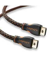 LegitWire 10 ft 4K High Speed Hdmi Cable - 18Gbps Hdmi 2.0 (4K 60hz Hdr Uhd 4:4:4 Chroma) - Ethernet - Locking Head