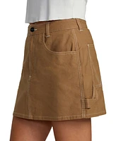 Rvca Juniors' Spring Shift 5-Pocket Cotton Mini Skirt