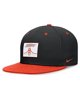 Nike Men's Black/Orange San Francisco Giants City Connect True Fitted Hat