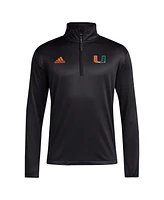 Adidas Men's Miami Hurricanes Coaches Sideline Quarter-Zip Top