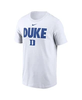 Nike Men's White Duke Blue Devils Local Ultimate Chant T-Shirt