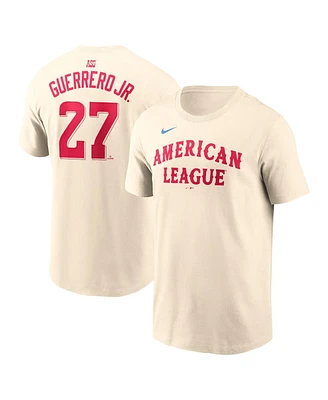 Nike Men's Vladimir Guerrero Jr. Cream American League 2024 Mlb All-Star Game Name Number T-Shirt