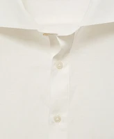 Mango Men's Relaxed Fit Linen Shirt