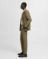 Mango Men's Slim-Fit Pleated Suit Pants