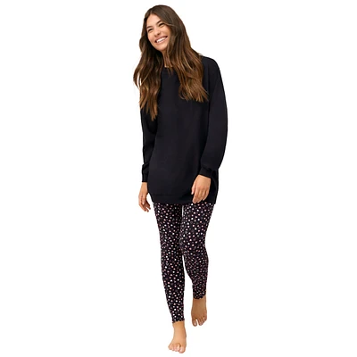 Ellos Women's 2-Piece Tunic & Legging Pj Set