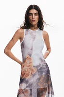 Desigual Women's Asymmetric floral dress