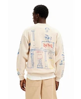 Desigual Men's Illustration design sweatshirt