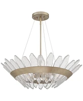 Stiffel Hartford 29" Wide Gray Iron and Glass Modern Pendant Light