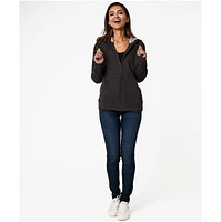 Pact Women's Organic Cotton Cloud Brushed Fleece Zip Hoodie