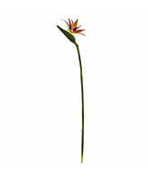 Slickblue Bird of Paradise Artificial Flower (Set of 4)