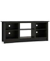 Gymax 58'' Tv Stand Entertainment Center w/ 3-Adjustable Shelves for 65'' Tv Black