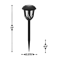 All-Weather Tulip Design Led Solar Lights, Outdoor Powered Lights For Pathway, Garden, & Yard - Set Of 8