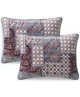 Seventh Studio Seala Patchwork Print Plush Quilt Sets