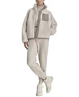 Dkny Sport Women's Sherpa Mock-Neck Jacket