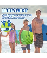 Wham-o 33" Fiber Clad Body Board for Beachwith Wrist Leash , Lightweight Boogie Boards with Eps Core