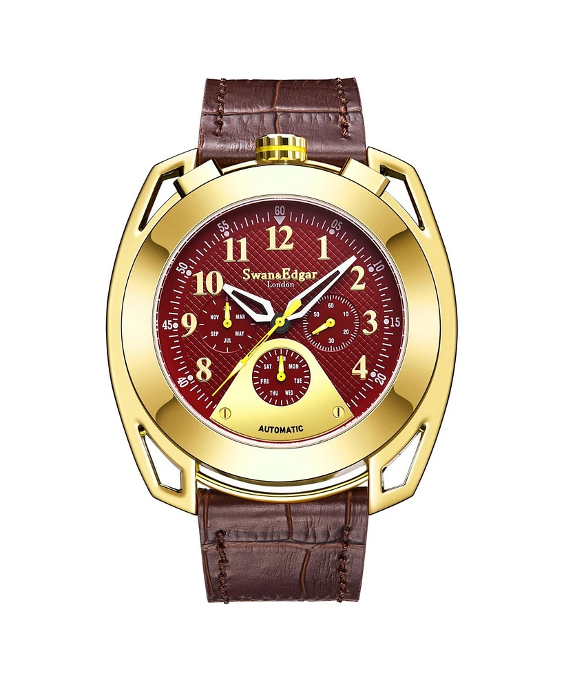 Swan and Edgar SE1551 Swan & Edgar Hand Assembled Crusader Automatic Red