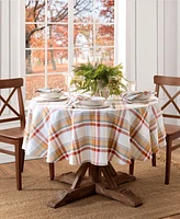 Elrene Seneca Plaid Harvest Cotton Tablecloth